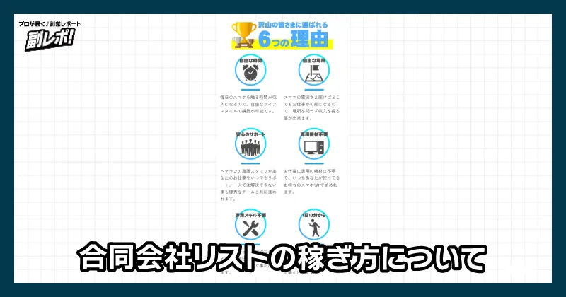 合同会社リストの稼ぎ方について