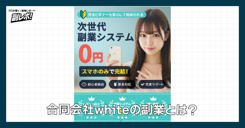 合同会社whiteの副業とは？