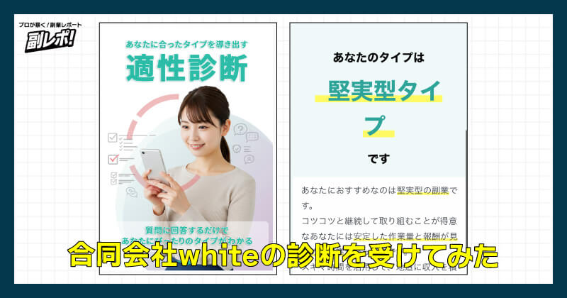 合同会社whiteの適性診断を受けてみた