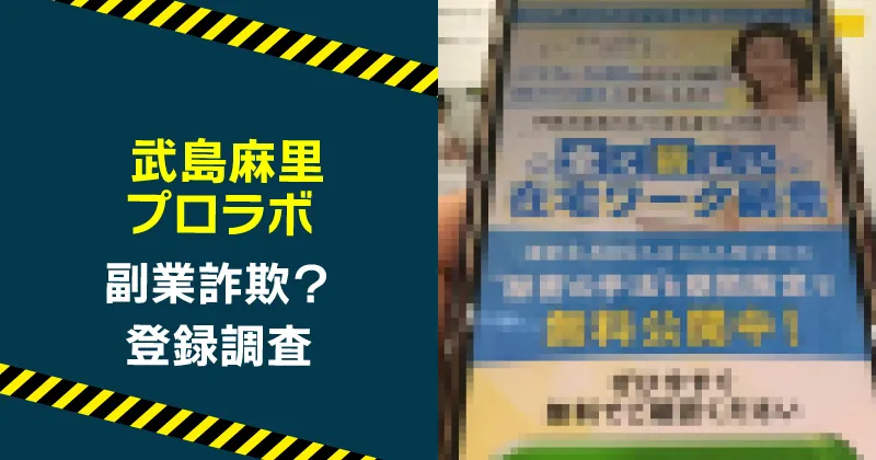 武島麻里のプロラボは詐欺か調査