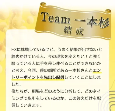 TEAM一本杉について