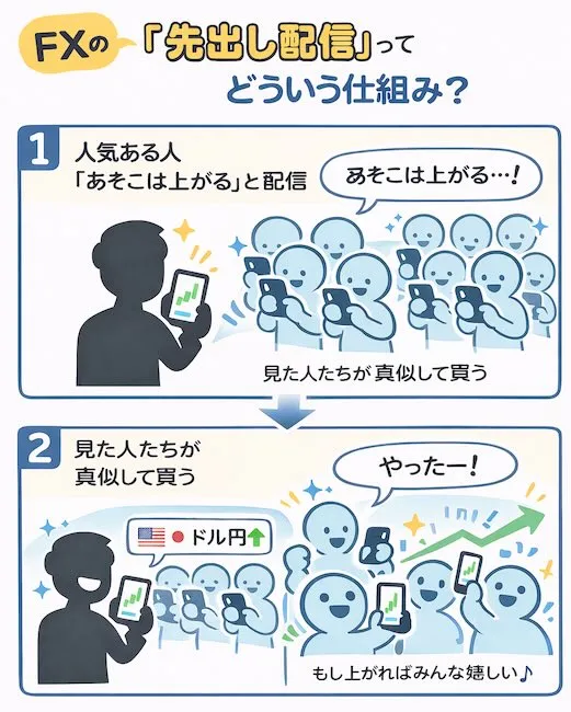 FXの先出し配信について