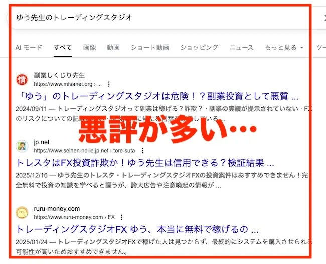 トレスタの評判