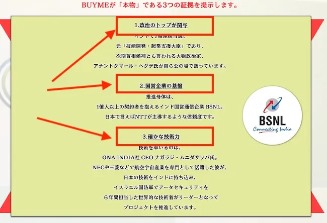 BUYMEの提携企業について