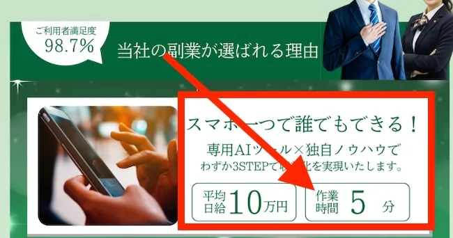 Happ!の作業時間は5分