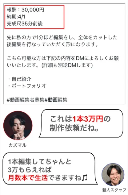 実際の報酬例の画像