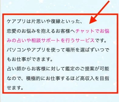 ケアプリは恋愛の悩みを抱える方とやり取りするサービス