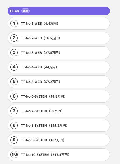 トライアルSTEP（Trend Tracker）の料金プラン
