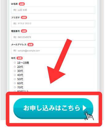 トライアルSTEPに実際にお申し込みをして調査
